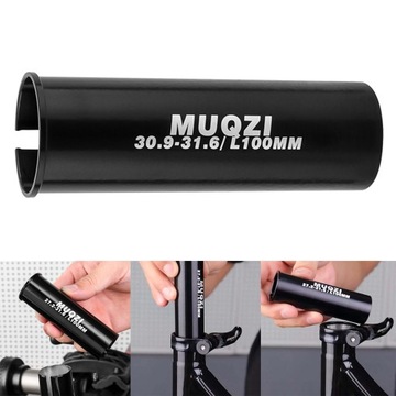 Прочная редукционная втулка для преобразования 30,9-31,6 велосипедного подседельного штыря 100 мм