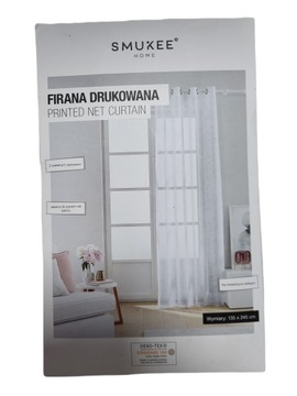 Firana klasyczna drukowana poliester 135 cm x 245