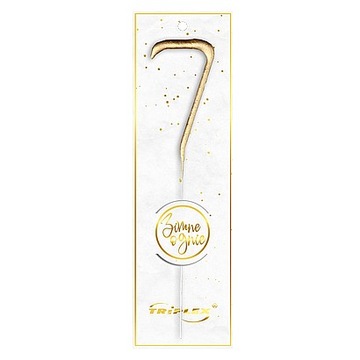 Zimne ognie na Tort Cyfra 7 Urodziny Triplex 6cm