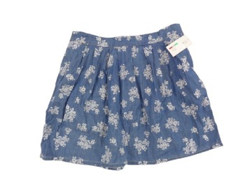 38-40 ITALY SPÓDNICA JEANS FLORAL L24-79