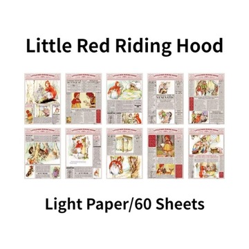 Vintage Fairy Tale Series Scrapbooking Paper for DIY Sticky Notes Diary Car