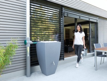 БАК ДЛЯ ДОЖДЕВОЙ ВОДЫ MODENA 200 Л, ТЕМНО-СЕРЫЙ