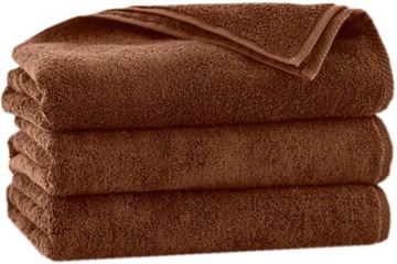 Ręcznik gładki 70x140 BAWEŁNA brązowy KĄPIELOWY