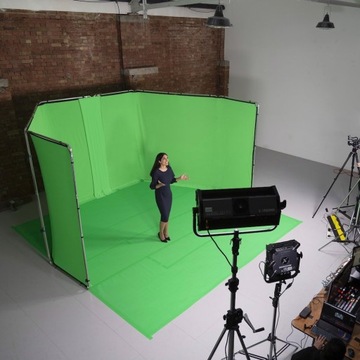 Фон виниловый полоса Manfrotto 1,37x4 м Chroma Key зеленый