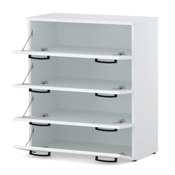 SZAFKA NA BUTY BIAŁA REGAŁ PÓŁKA STOJAK DO PRZEDPOKOJU ORGANIZER NA BUTY