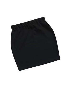 МОДНАЯ ЧЕРНАЯ МИНИ-ЮБКА-КАРАНДАШ С ЛАСТИКОЙ M/L