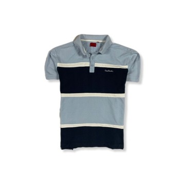 Pierre Cardin polo męskie tricolor unikat logo L