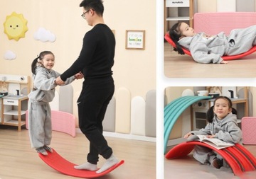 Балансировочная доска, сенсорное бревно, тренировка баланса.