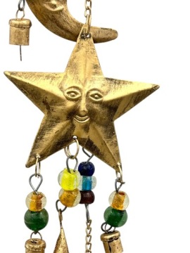 Подвесной металлический орнамент Солнце Луна и Звезда бохо украшения подарок