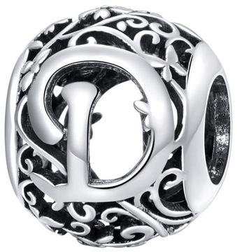 Charms Zawieszka Charms Litera D Charmsy Trusky