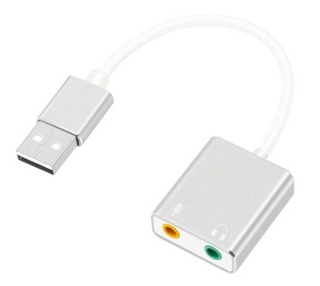 KARTA DŹWIĘKOWA MUZYCZNA ZEWNĘTRZNA USB 7.1 MINI JACK DO SŁUCHAWEK
