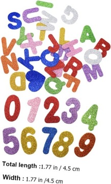 2 Paczki poprawka alfanumeryczna naklejki z jasnymi piankami urocza naklejk