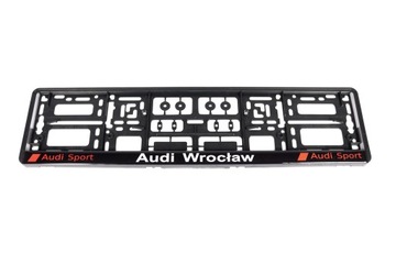 РАМКА ЛОГОТИПА AUDI SPORT КРАСНАЯ НОМЕРНЫЕ ЗНАКИ