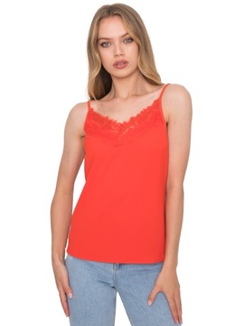 Stylowy TOP damski z koronką KOSZULKA - M