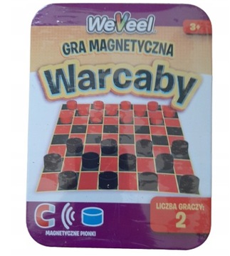 Podróżna Gra magnetyczna Warcaby