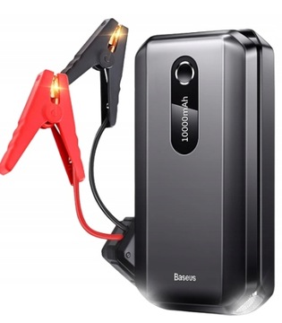 BASEUS POWERBANK URZĄDZENIE ROZRUCHOWE SUPER ENERGY 10000mAh + KLEMY HIT