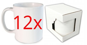 KUBEK Z TWOIM NADRUKIEM FOTOKUBEK +PUDEŁKO 12SZTUK