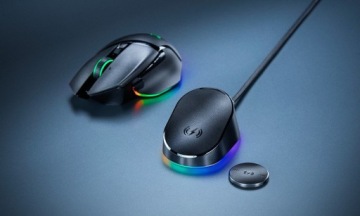 Комплект док-станции Razer Mouse Dock Pro + шайбы для беспроводной зарядки RGB, USB,