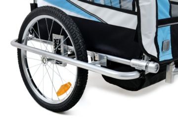 ВЕЛОСИПЕДНЫЙ ПРИЦЕП PRO 3в1, ШОК + СВЕТОДИОДЫ