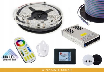15m Zestaw schodowy oświetlenie schodowe WS2811 RGB 24V
