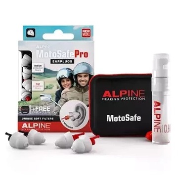Zatyczki stopery do uszu ALPINE MotoSafe PRO na prezent dla motocyklisty
