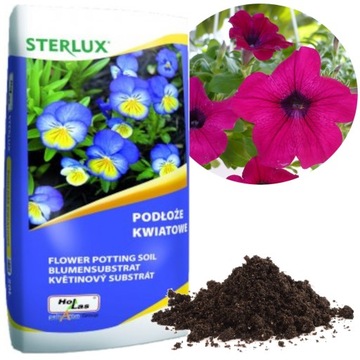 Ziemia Kwiatowa Sterlux 50l Hollas Podłoże
