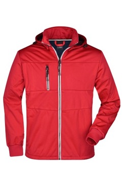 Męska kurtka morska SoftShell czerwona XL