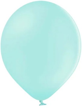 BALONY PASTELOWE JASNOMIĘTOWE MIĘTOWE ROCZEK URODZINY 27cm 25szt