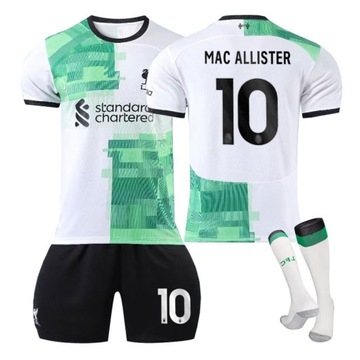 Komplet koszulek piłkarskich Liverpool F.C. away Nr 10 MAC ALLISTER