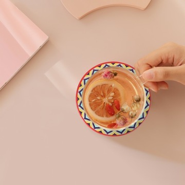 ПОДУШКА ДЛЯ ЧАЙНОЙ ЧАШКИ ПОДКЛАДКА ДЛЯ ЧАШКИ КРУГЛЫЕ КЕРАМИЧЕСКИЕ ПОДУШКИ