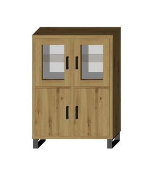 Witryna SARA LOFT 4D 100 niska metal - artisan