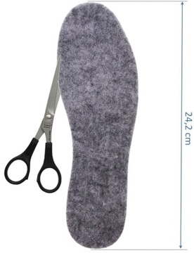 Стельки для обуви из войлока, толстый фетр, 6 мм, размер 37