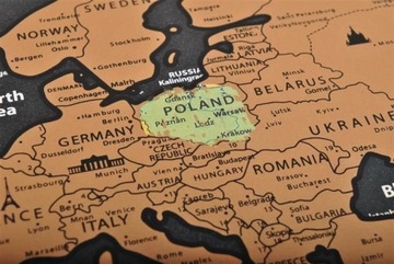 КАРТА МИРА СКРЭТЧ-ФЛАГИ XXL 82/59 см ПОДАРОЧНЫЕ АКСЕССУАРЫ Туба