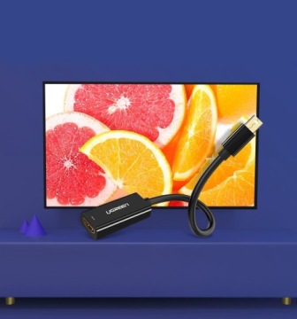 UGREEN КАБЕЛЬ АДАПТЕР FHD MINI DISPLAYPORT HDMI FEMALE 1080P