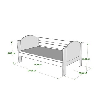 Wrobel-F3 160x80 Детская кровать с рисунком