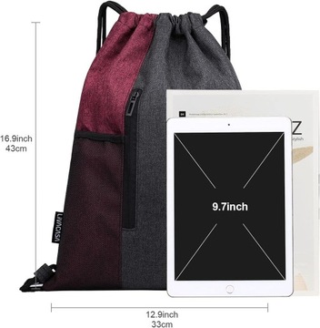 Worek na siłownię torba ze sznurkiem sportowa