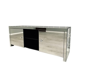 Lustrzana szafka RTV Glamour - 120cm