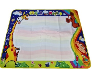 ВОДНЫЙ КОВРИК ДЛЯ ЖИВОПИСИ И РИСУНКА 100x80 МОЛДС ДЛЯ ШТАМПОВ НАБОР РУЧОК XXL