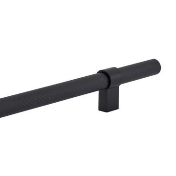 UCHWYT MEBLOWY RIO CZARNY MAT 320MM PRĄŻKOWANY HVYT WYSOKA JAKOŚĆ