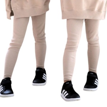 Бежевые леггинсы в рубчик Qba Kids 152