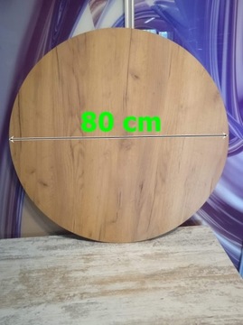 КРУГЛЫЙ СТОЛ, диаметр 80 см, крафтовый дуб золотистый.