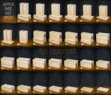 Фанерные ящики Apple box, 3 шт. Черный.