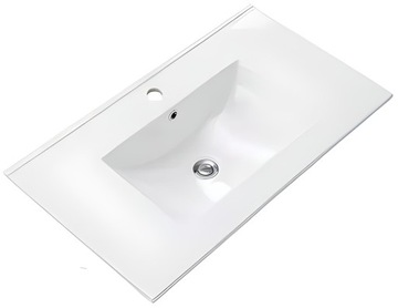 Шкафчик для ванной комнаты с умывальником, 80 дверей, глянцевый