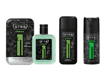 STR8 FREAK ZESTAW 3cz ASL 100ml+ DNS 75ml+ SPRAY 150ml