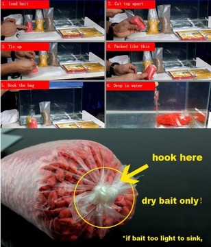 100 пакетов ПВА для ловли водяного карпа.