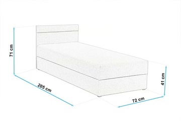 AX202-W2 Кровать Диван 70/200 70х200 Много тканей