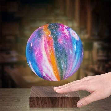 СВЕТ НА МАГНИТНОЙ ЛЕВИТАЦИИ GALAXY MOON LAMP RGB 16KOL + ПУЛЬТ ДИСТАНЦИОННОГО УПРАВЛЕНИЯ