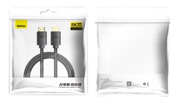 КАБЕЛЬ HDMI-HDMI 2.1 BASEUS 8K 60Гц FULL HD UHD 3D 48ГБ 3м 300см