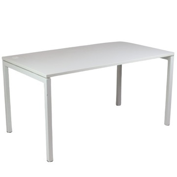 Biurko do biura gabinetu prostokątne 140x80 BALMA białe
