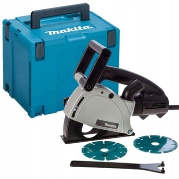 BRUZDOWNICA 125MM MAKITA 1400W + 2 TARCZE +WALIZKA